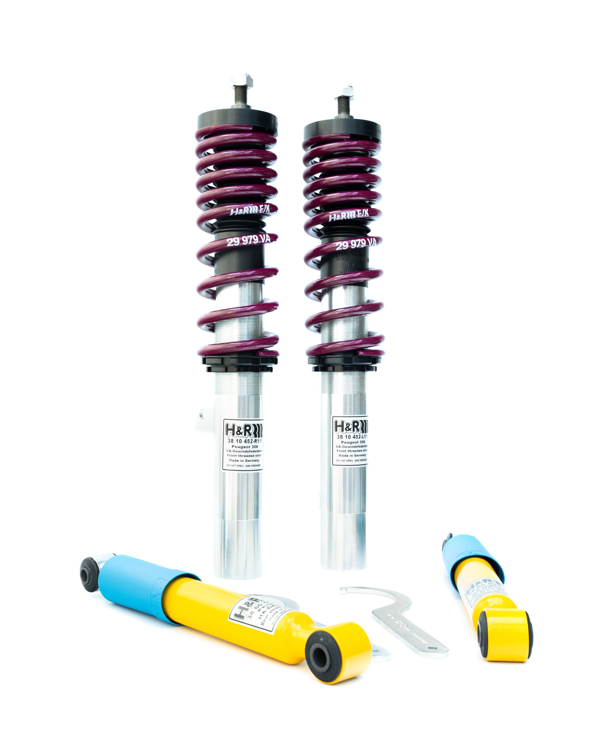 29979-1 H&R Monotube Coilover Suspension - Front 40-70mm / Rear 40mm Lower