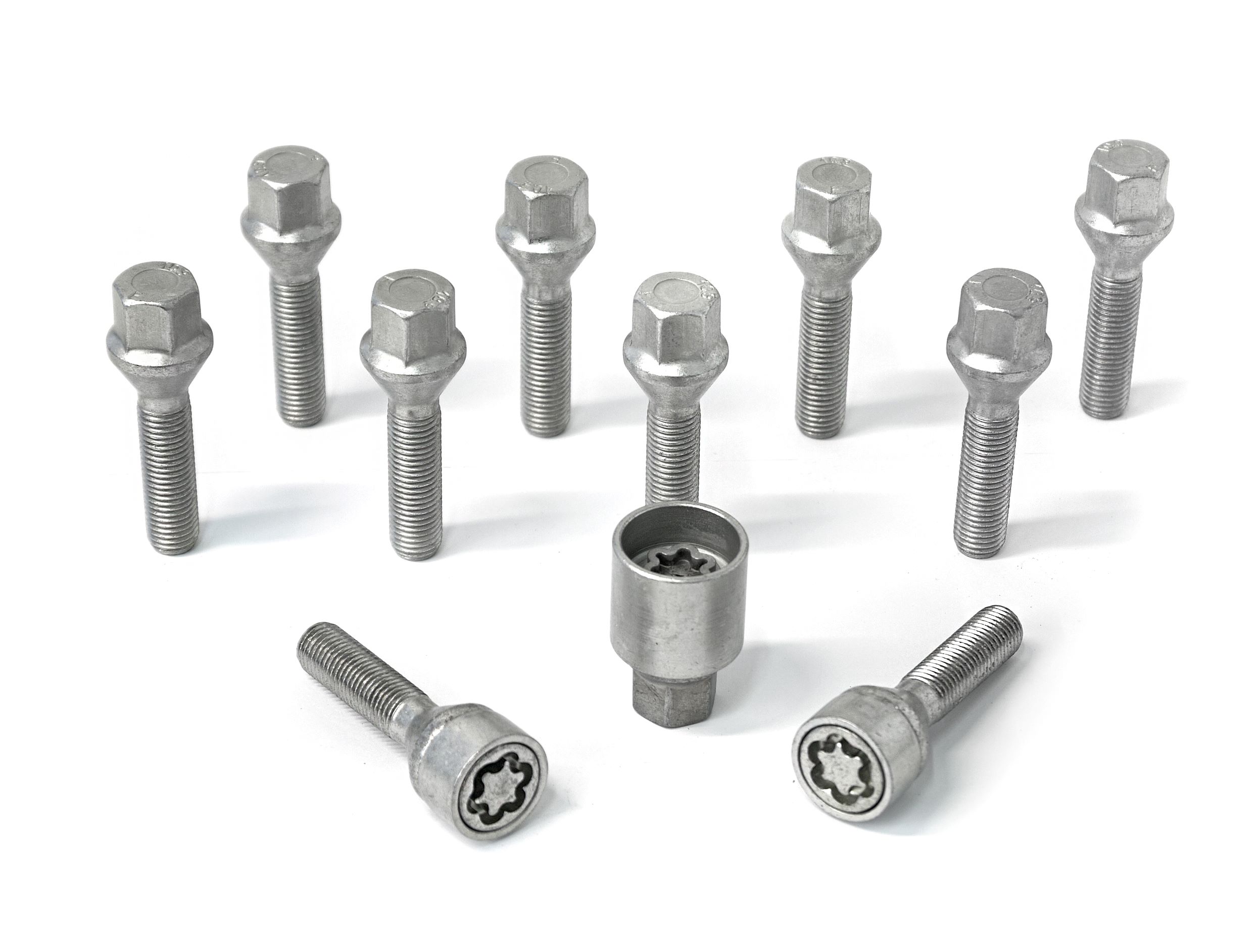 1253001SET H&R Wheel-Lock set M12 taper head 60° (M12x1,5)