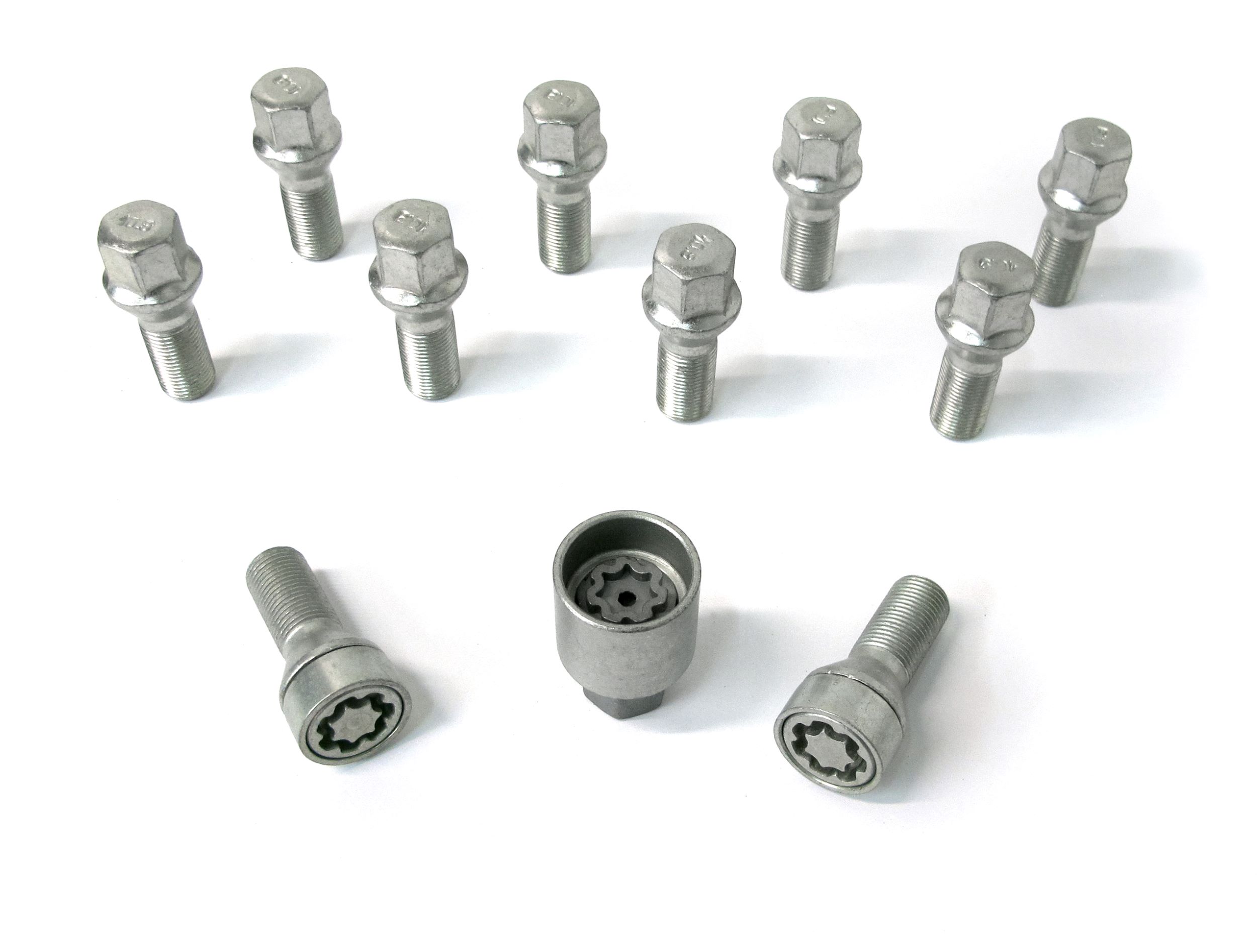 14254001SET H&R Wheel-Lock set M14 taper head 60° (M14x1,25)