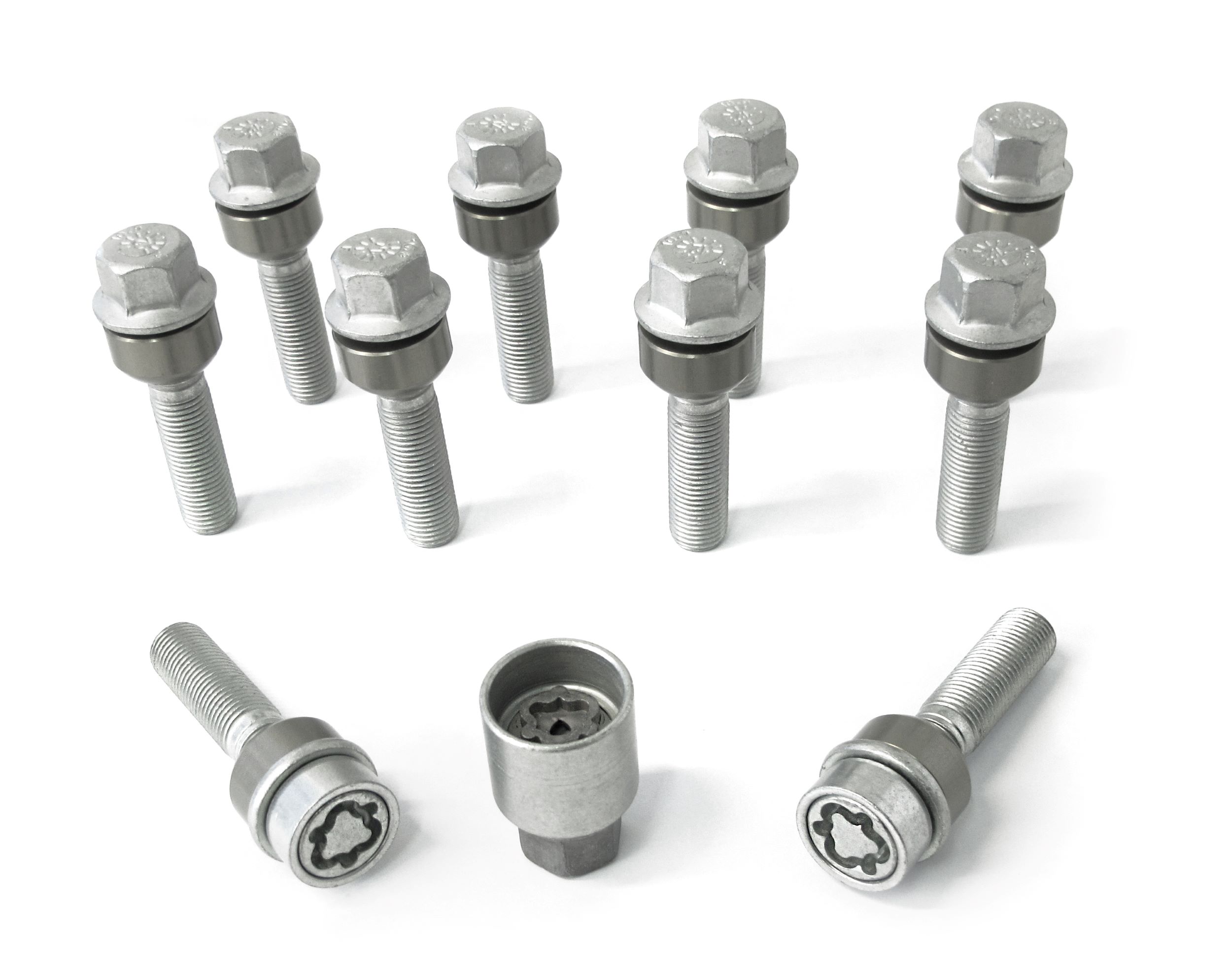 1454906SET H&R Wheel-Lock set M14 with movable round head R14mm (M14x1,5)