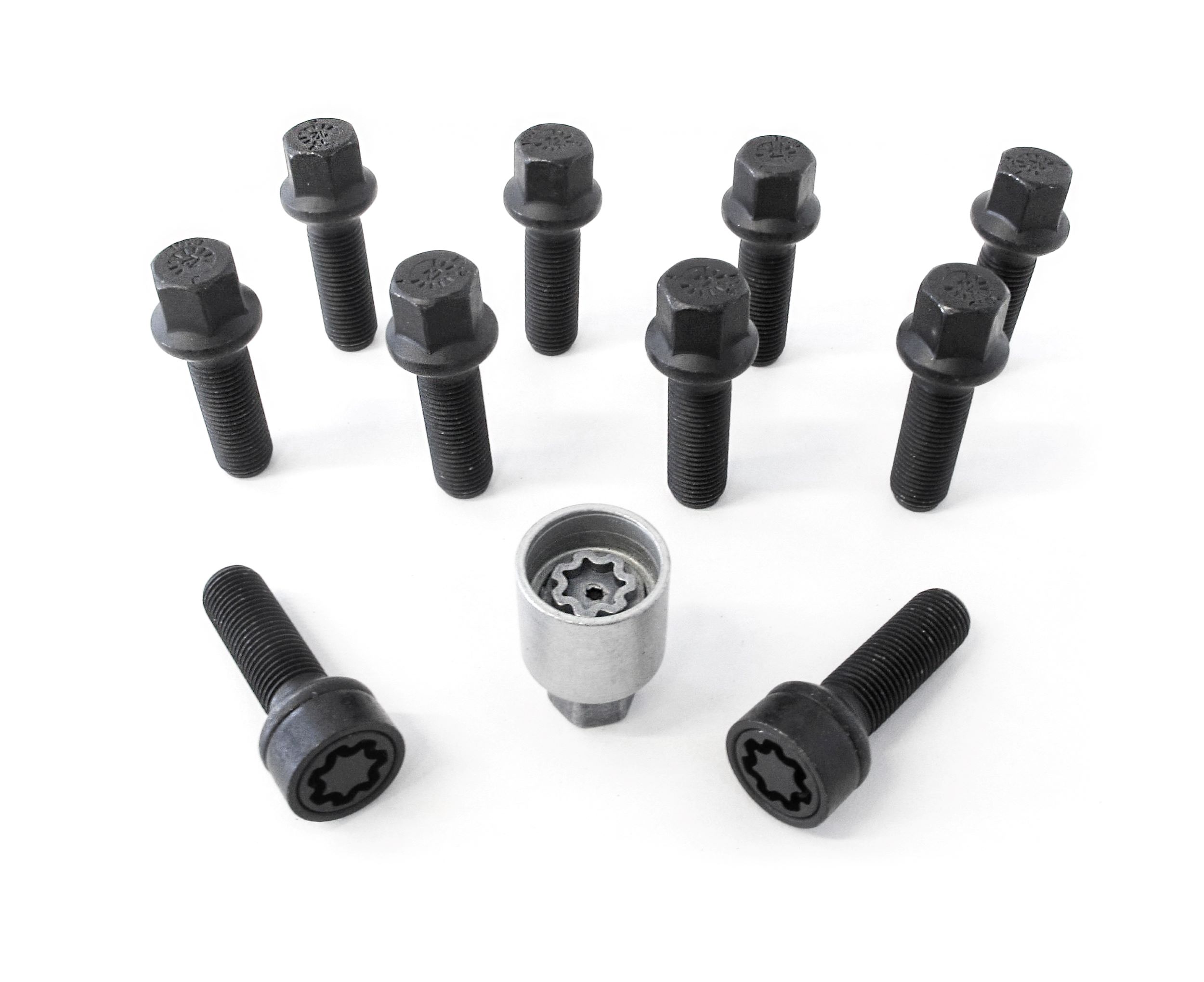 B1452802SET H&R Wheel-Lock set M14 round head R14mm (M14x1,5)