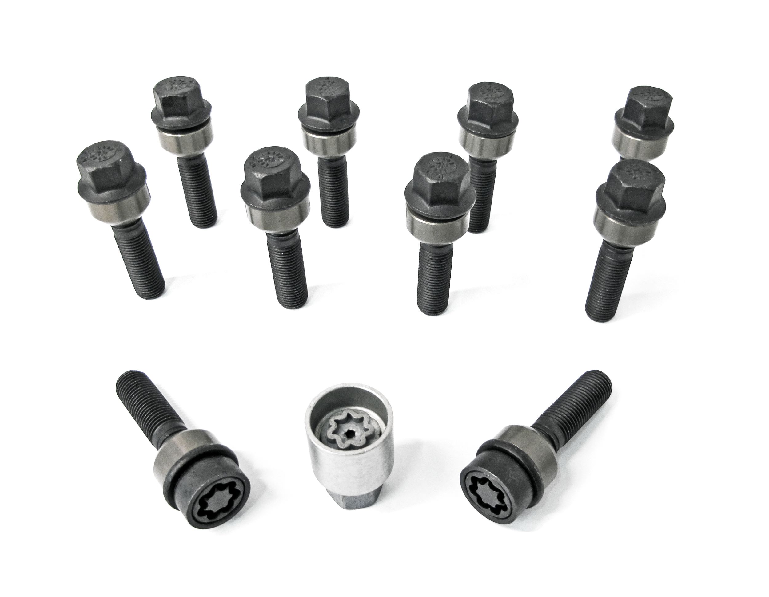 B1455406SET H&R Wheel-Lock set M14 with movable round head R14mm (M14x1,5)