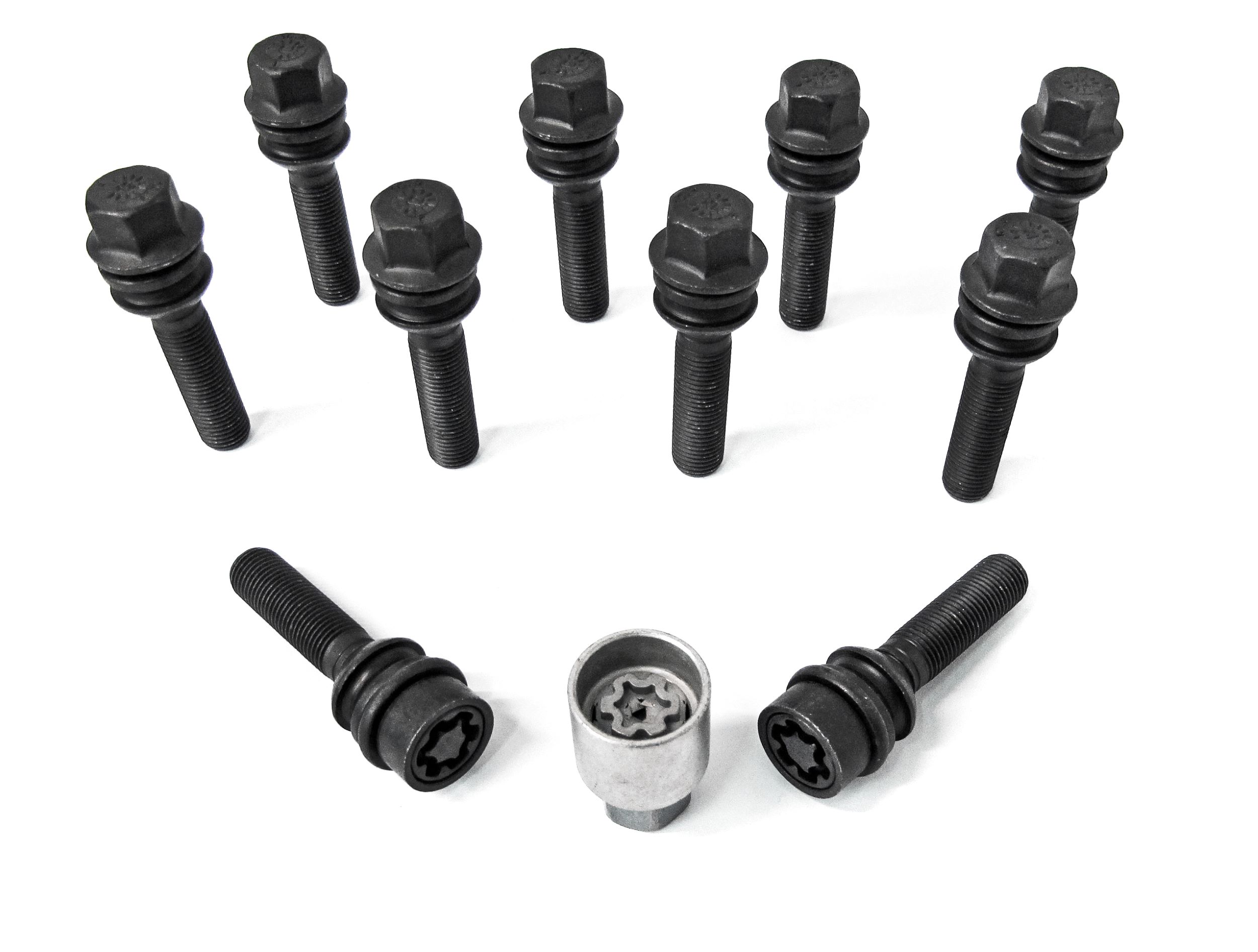 B1455607SET H&R Wheel-Lock set M14 with movable round head R14mm (M14x1,5)